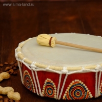 Сувенирный музыкальный инструмент "Бубен" 22х22х8 см МИКС