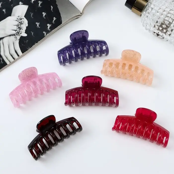 Крабик для волос &laquo;Лилиан&raquo;, классика, 7 см, МИКС