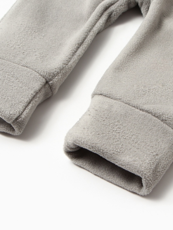 Комбинезон флисовый детский MINAKU: Fleece Soft, цвет серый, рост 122 см
