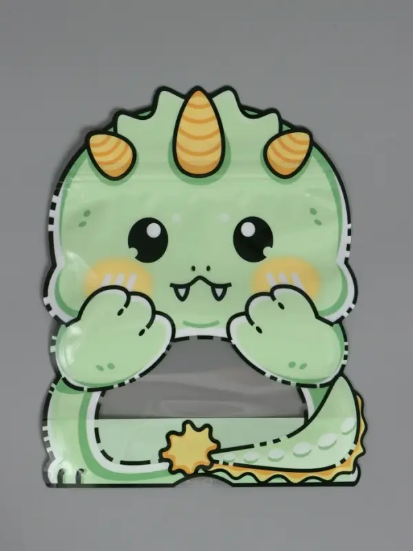 Пакет подарочный, "Динозаврик", с zip-lock застежкой, 17x20+3см