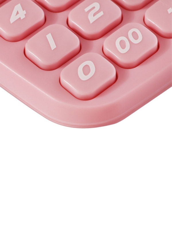 Калькулятор настольный 12-разрядный КК-3825В, розовый