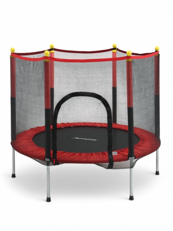 Батут 140 см h=120, цвет красный