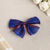 Бант праздничный &laquo;Снегопад&raquo;, сине-красный, 14 х 10 см