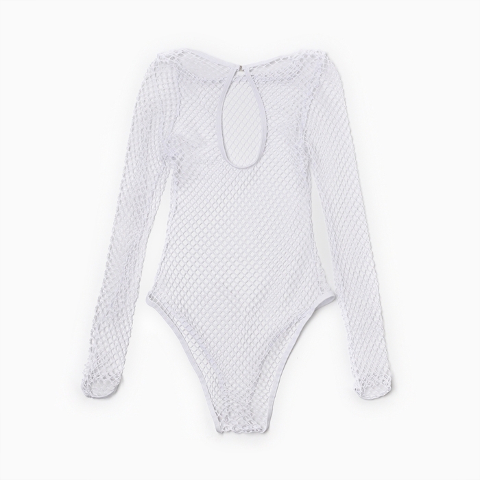 Купальник женский раздельный с сеткой MINAKU цвет белый, р-р 46