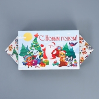 Подарочная коробка - конфета новогодняя складная &laquo;Новый год&raquo;, 14 х 22 х 8 см, Новый год