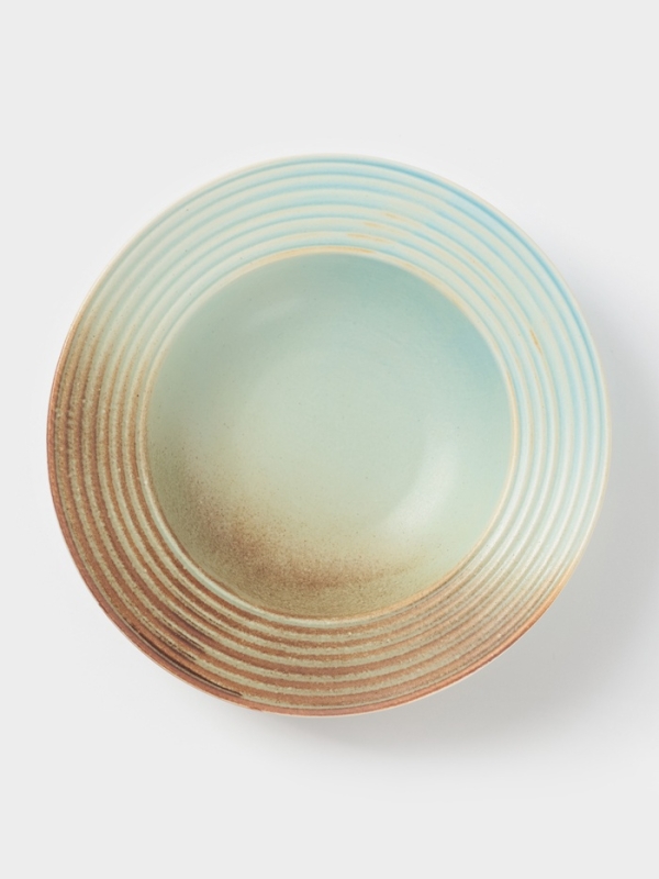 Тарелка глубокая "Sand Ripples" Magistro 22см, 22,5х6 цвет желтый, голубой, коричневый