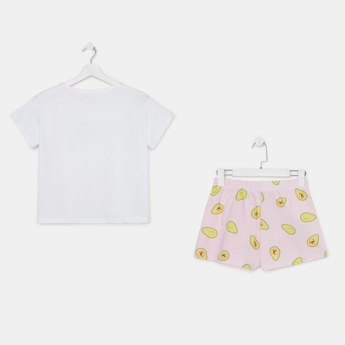 Пижама женская (футболка и шорты) KAFTAN Avocado р. 40-42, белый Пижама женская (футболка и шорты) KAFTAN Avocado р. 40-42, белый