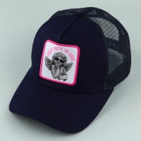 Кепка женская с сеткой &laquo;Ангел&raquo;, цвет синий, р-р 56