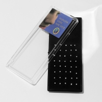 Пирсинг в нос прямой, набор 40 шт., L=10 мм, цвет белый в серебре