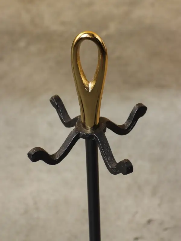 Каминный набор, сталь, алюминий 63 см