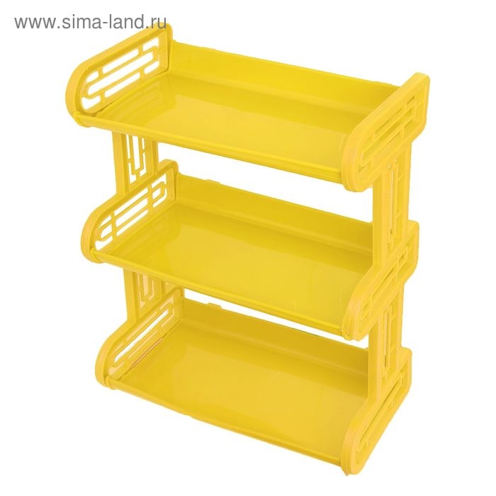 Полка навесная 3-х ярусная, 32&times;17.2&times;42 см, МИКС