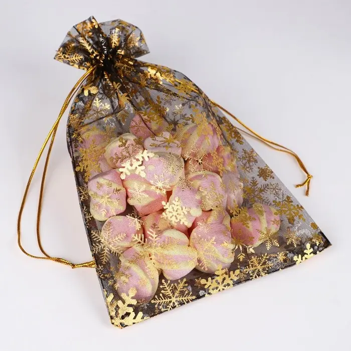 Мешочек подарочный органза &laquo;Золото&raquo;, 16 х 24 см +/- 1.5 см