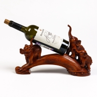 Подставка для бутылки "Два слона" под дерево, 36х10х25см Подставка для бутылки "Два слона" под дерево, 36х10х25см