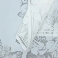 Пленка для цветов и букетов, &laquo;Цветы с каймой&raquo;, белый, 57&times;57 &plusmn;1 см