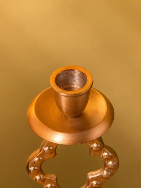 Подсвечник "Сияние" алюминий 10х10х19 см