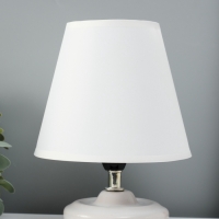 Лампа настольная "Мини" 1х40Вт Е14 белый 15х15х20см МОДЕЛЬ: 3133993