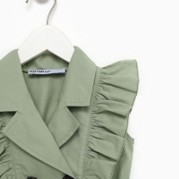 Платье детское двубортное KAFTAN, размер 30 (98-104 см), цвет оливковый