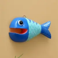 Панно &laquo;Рыба-хищник&raquo;, 22&times;11&times;5 см, дерево, разноцветное