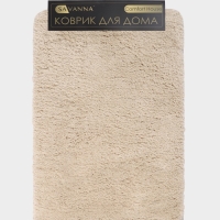 Коврик Savanna, 40&times;60 см, ворс 2 см, микрофибра, бежевый