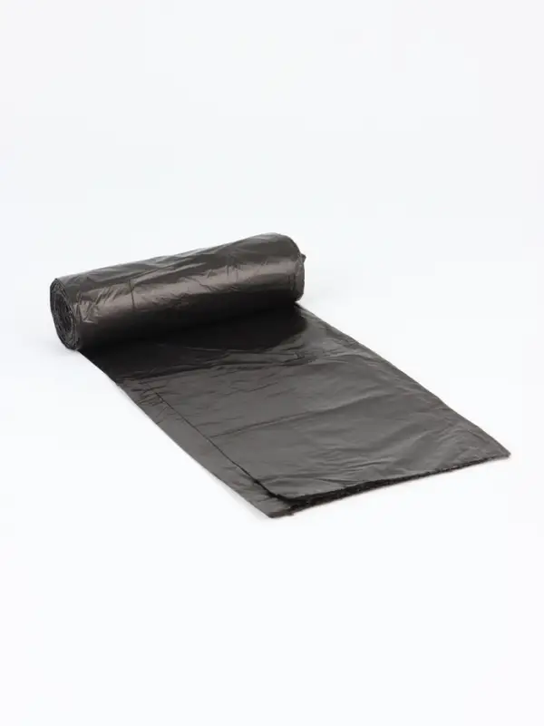 Мешки для мусора 120л, ПНД, толщина 15 мкм, 10 шт в рулоне, цвет черный