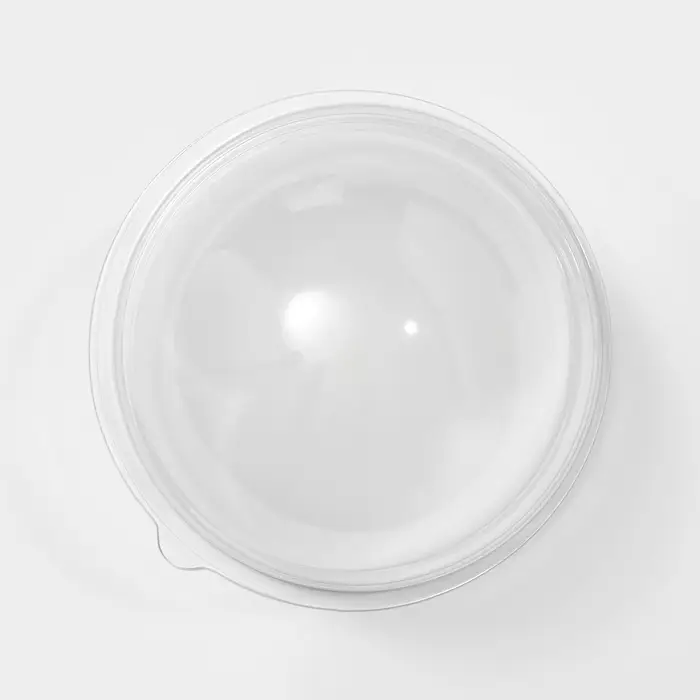 Крышка - купол одноразовый к контейнеру ПР-Т-85К, пластик, круглый, 11&times;8.2 см, прозрачный