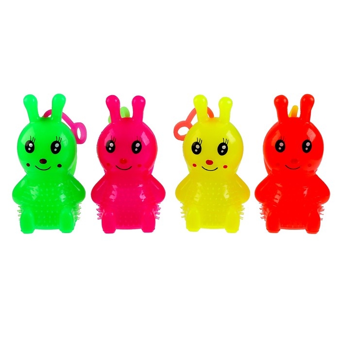 Ёжка &laquo;Бабочка&raquo; световой с пищалкой, цвета МИКС