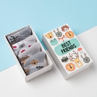 Набор носков Крошка Я &laquo;Друзья&raquo;, 4 пары, 6-8 см