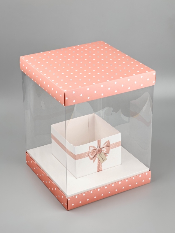 Коробка для цветов с вазой и PVC окнами складная «Для тебя», 23 х 30 х 23 см Коробка для цветов с вазой и PVC окнами складная «Для тебя», 23 х 30 х 23 см