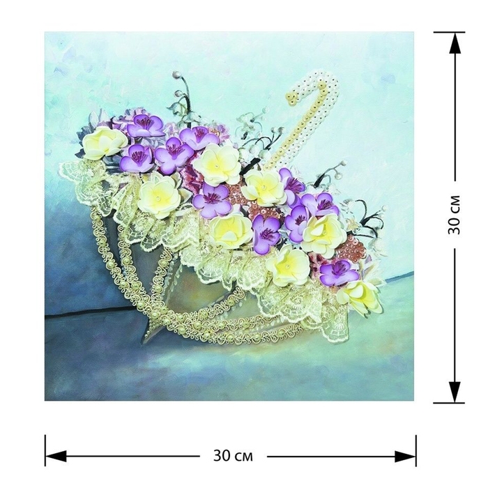 Мозаика из пайеток на холсте &laquo;Романтика дождя&raquo;