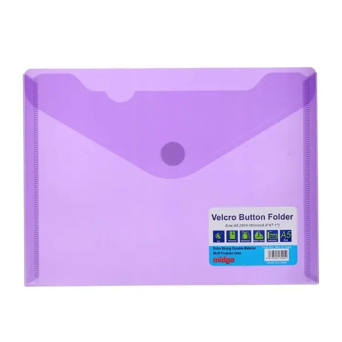 Папка А5 на липучке, МИКС