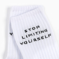 Носки мужские MINAKU "Stop" цвет белый, р-р 40-42 (27 см) Носки мужские MINAKU "Stop" цвет белый, р-р 40-42 (27 см)