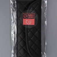 Набор кистей для макияжа, 7 предметов, чехол на кнопке, цвет чёрный