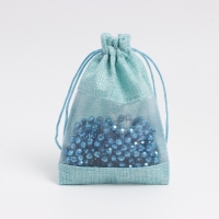 Льняной мешочек для хранения украшений, подарков, трав, 10 х 14 см, набор из 5 штук