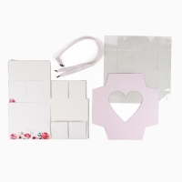 Коробка для цветов с формовым вкладышем и PVC крышкой &laquo;Цветы для тебя&raquo;, 23.5 х 23.5 х 15 с