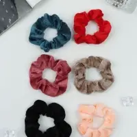 Резинка для волос &laquo;Бархат&raquo;, яркость, МИКС