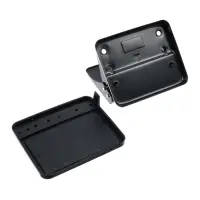 Дырокол 20л метал черный, с линейкой