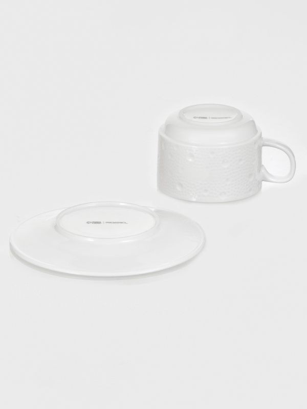 Чайная пара Magistro Fray, чайшка 230 мл и блюдце 15х7,7 см