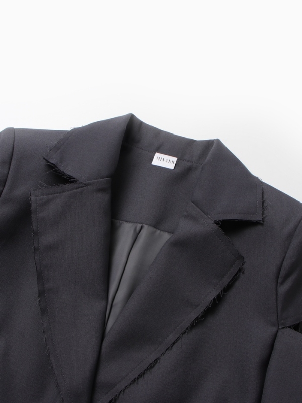 Пиджак женский MINAKU: Classic цвет темно-серый, р-р 42-44