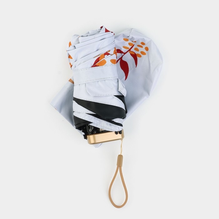 Зонт женский &laquo;Осеннее настроение&raquo;, 6 спиц, складывается в размер телефона.