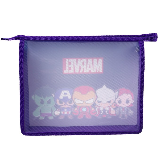 Папка пластиковая для тетрадей А5, на молнии, Мстители