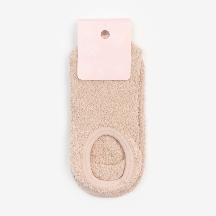 Носки нескользящие, цвет молочный, размер 36-39