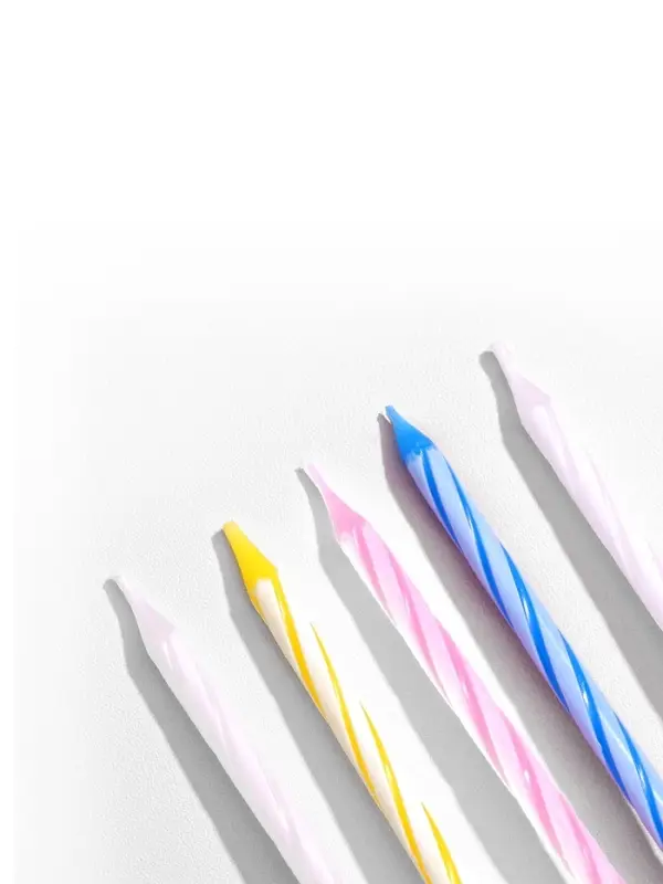 Свечи для торта &laquo;Спираль&raquo;, 5 см, набор 24 шт., 12 подставок