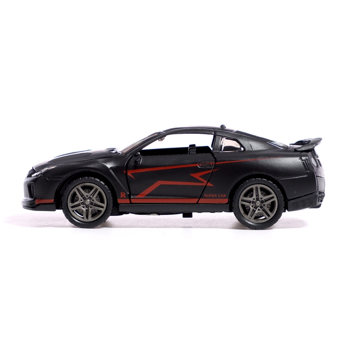 Машина металлическая &laquo;Ночные гонки&raquo;, инерционная, 1:32, открываются двери, звуковые и световые эффекты, цвет чёрный