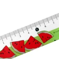 Линейка 15 см HappyGraphix "Арбуз"