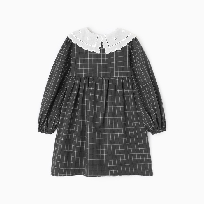 Платье детское с воротником KAFTAN, размер 32 (110-116 см), цвет черный Платье детское с воротником KAFTAN, размер 32 (110-116 см), цвет черный