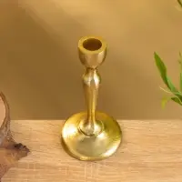 Подсвечник "Голди" алюминий 16 см, цв. золото