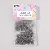Крючок пришивной №0, 10 &times; 6 мм, 100 шт, цвет серебряный
