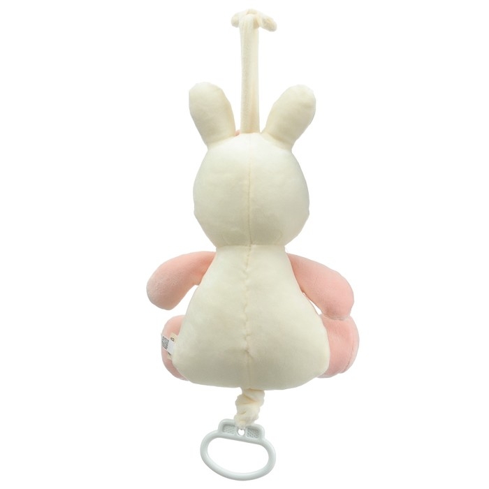 Подвеска музыкальная &laquo;Милая зайка&raquo;, заводная, с погремушкой, на кроватку, коляску, Крошка Я