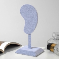 Подставка под серьги «Ухо», 7,5×7,5×17 см, цвет серый Подставка под серьги «Ухо», 7,5×7,5×17 см, цвет серый