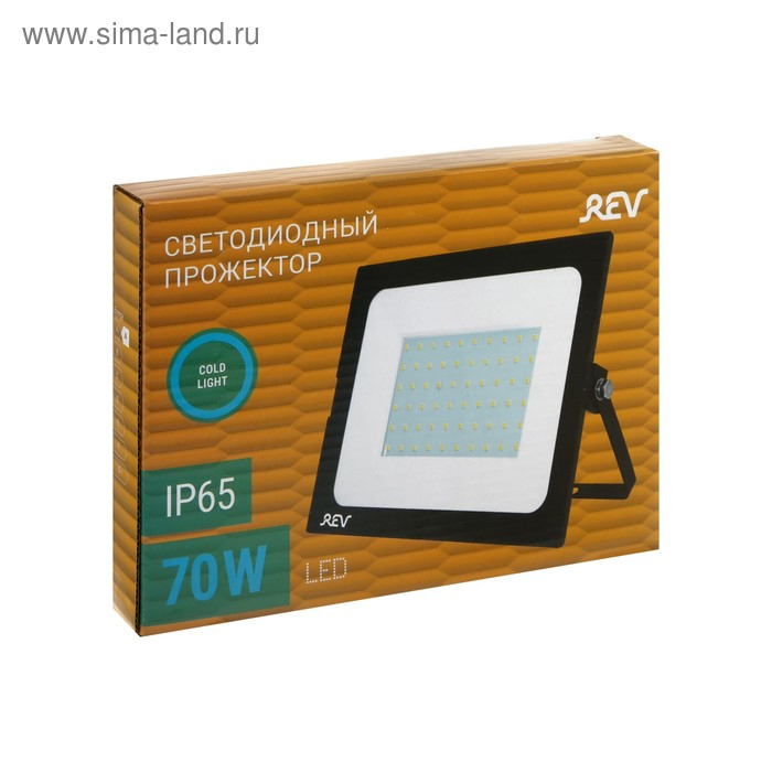 Прожектор светодиодный REV Ultra Slim, 70 Вт, 6500 К, 5600 Лм, IP65 Прожектор светодиодный REV Ultra Slim, 70 Вт, 6500 К, 5600 Лм, IP65